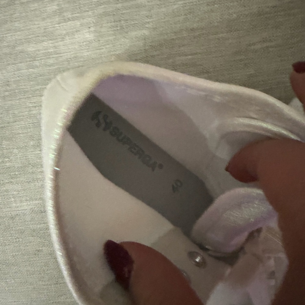 Superga Women's Iridescent White Platform Sneakers - Picture 13 of 13